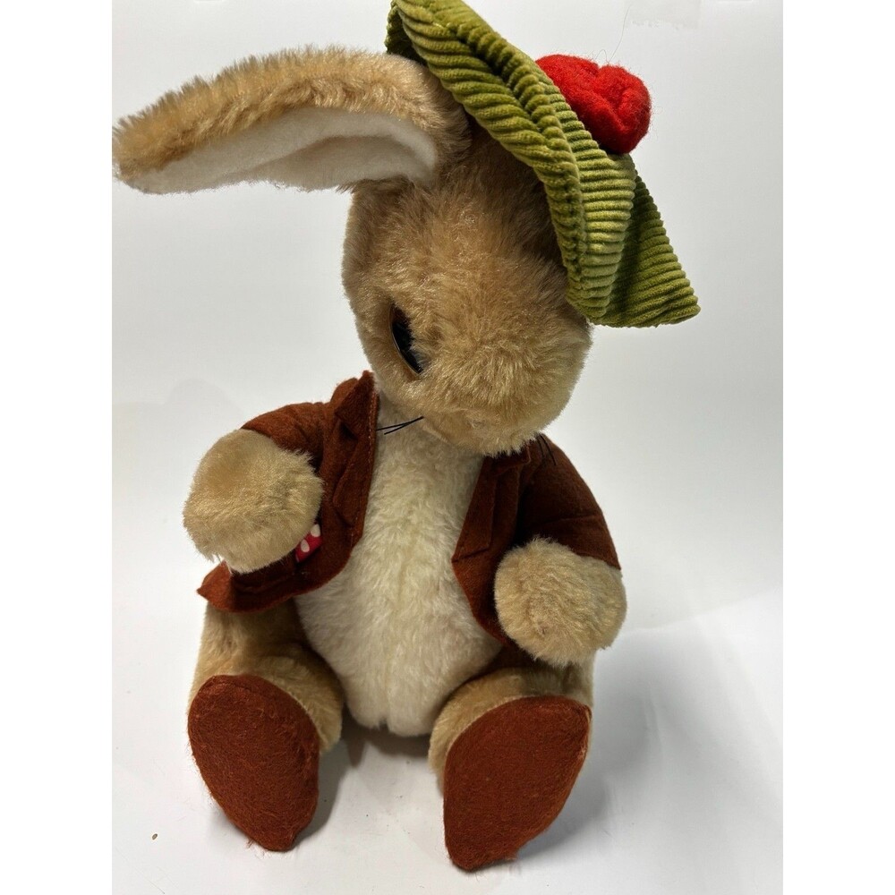 Vintage BENJAMIN BUNNY Plush Stuffed Peter Rabbit  Eden Toys Beatrix Potter
